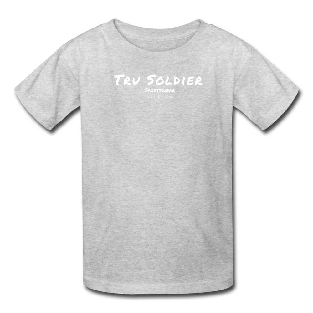 SPOD Kids' T-Shirt | Fruit of the Loom 3931B heather gray / S Kid's Hold My Own  T-Shirt