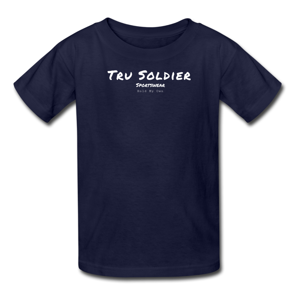 SPOD Kids' T-Shirt | Fruit of the Loom 3931B navy / S Kid's Hold My Own  T-Shirt