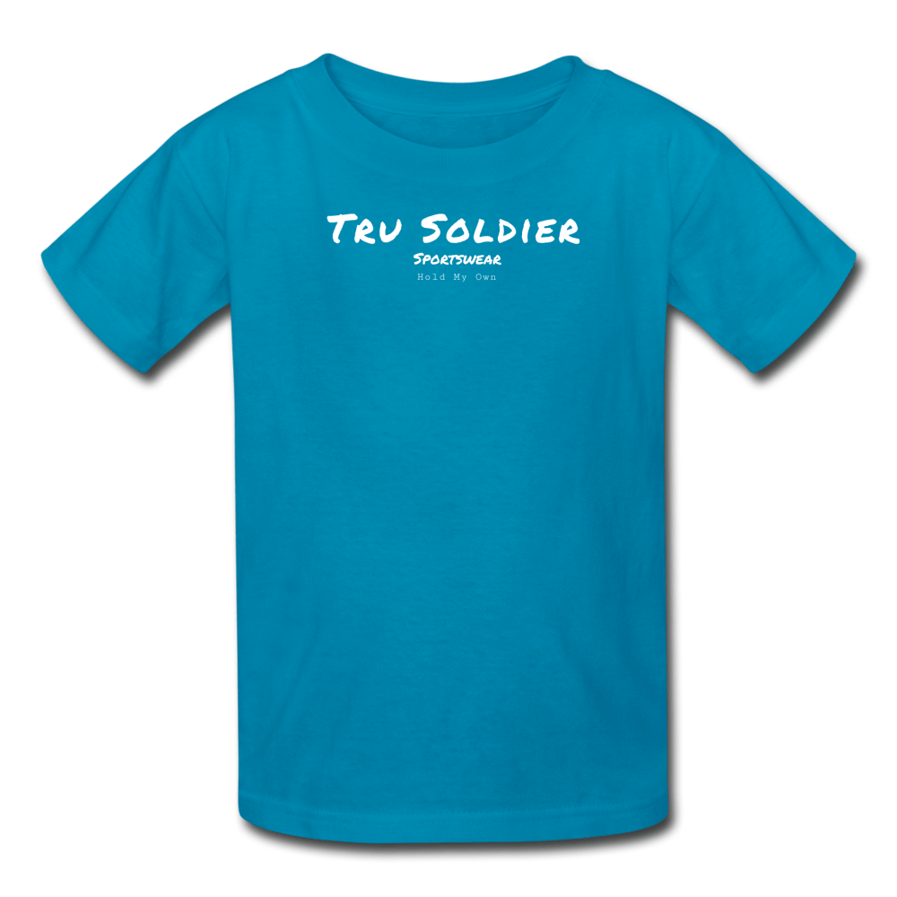 SPOD Kids' T-Shirt | Fruit of the Loom 3931B turquoise / S Kid's Hold My Own  T-Shirt