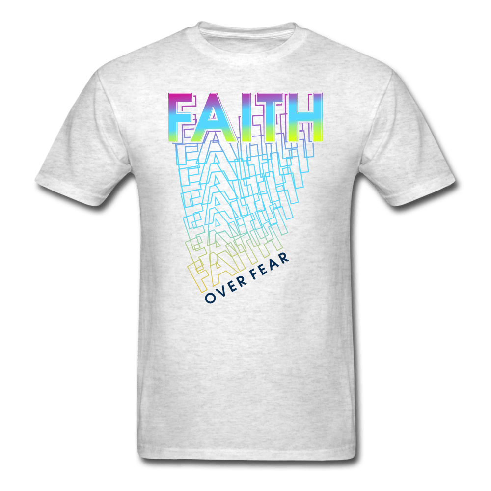 SPOD light heather gray / S Faith Over Fear T-Shirt