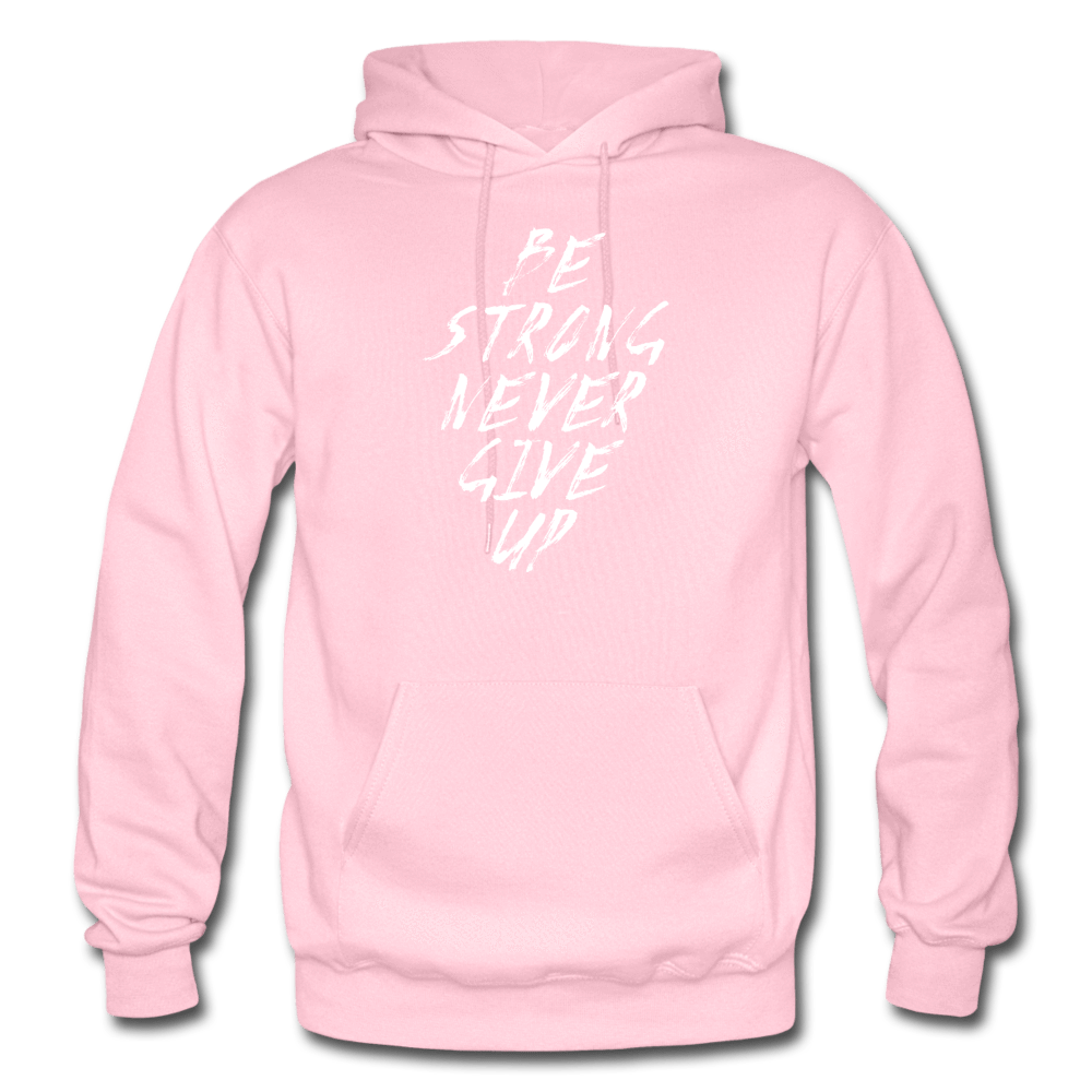 SPOD light pink / S Be Strong Never Give Up Hoodie
