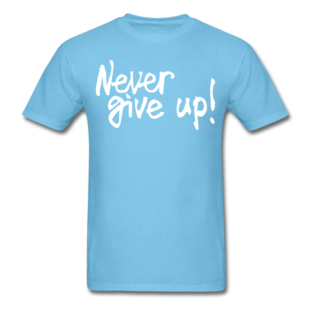 SPOD Men's T-Shirt aquatic blue / S Men's Never Give Up T-Shirt