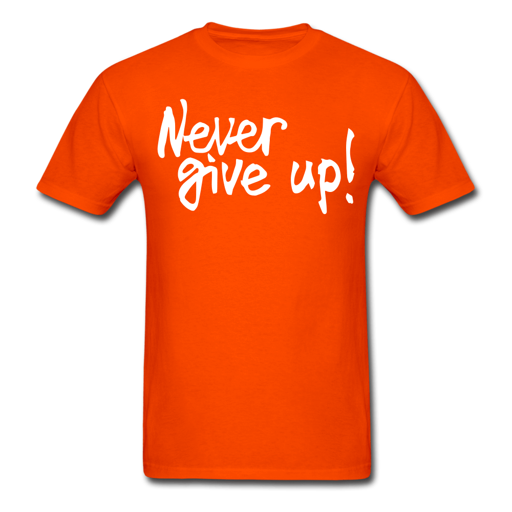 SPOD Men's T-Shirt orange / S Men's Never Give Up T-Shirt