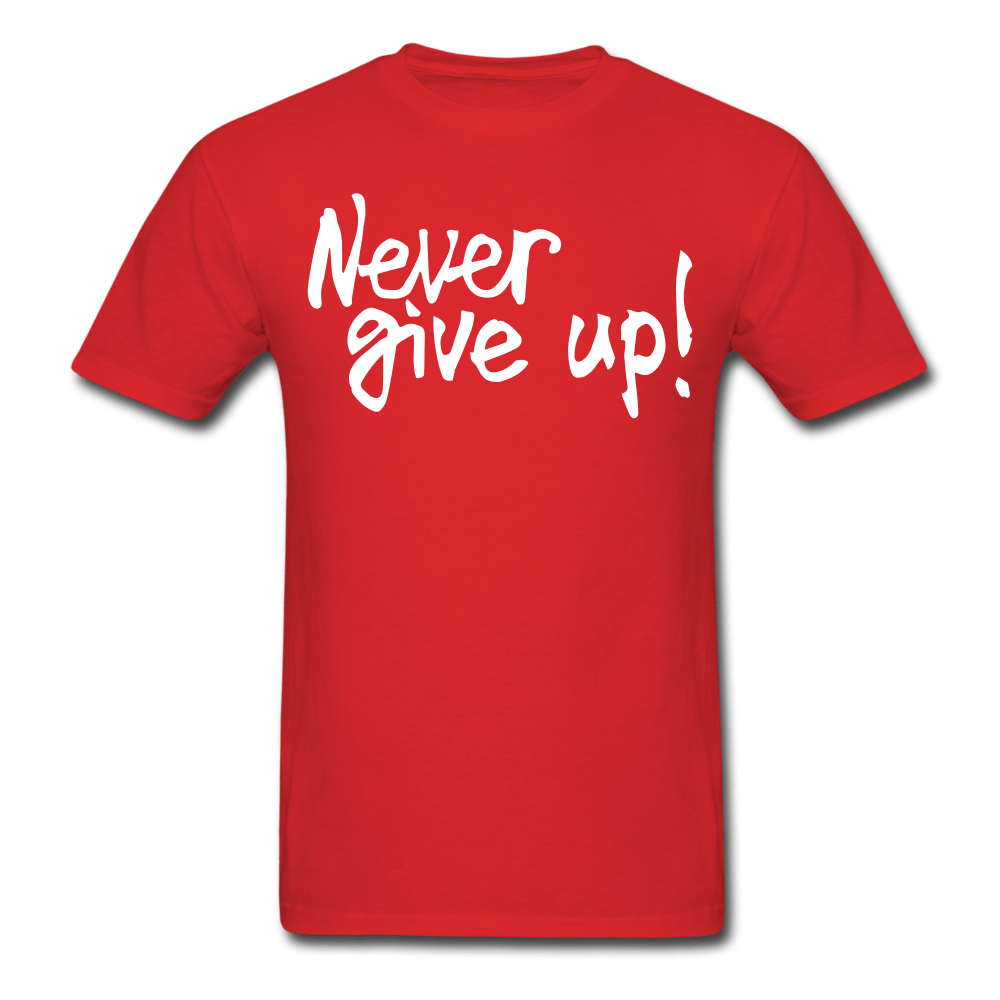 SPOD Men's T-Shirt red / S Men's Never Give Up T-Shirt