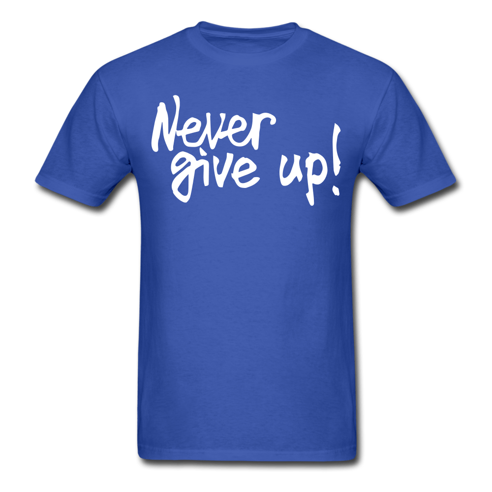 SPOD Men's T-Shirt royal blue / S Men's Never Give Up T-Shirt