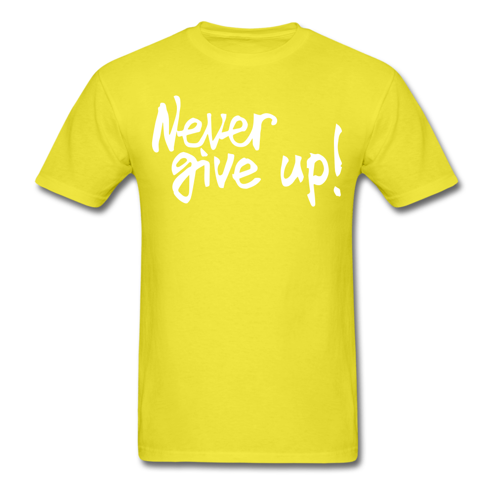 SPOD Men's T-Shirt yellow / S Men's Never Give Up T-Shirt