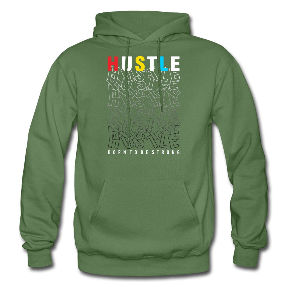 SPOD military green / S Born To Be Strong Hoodie