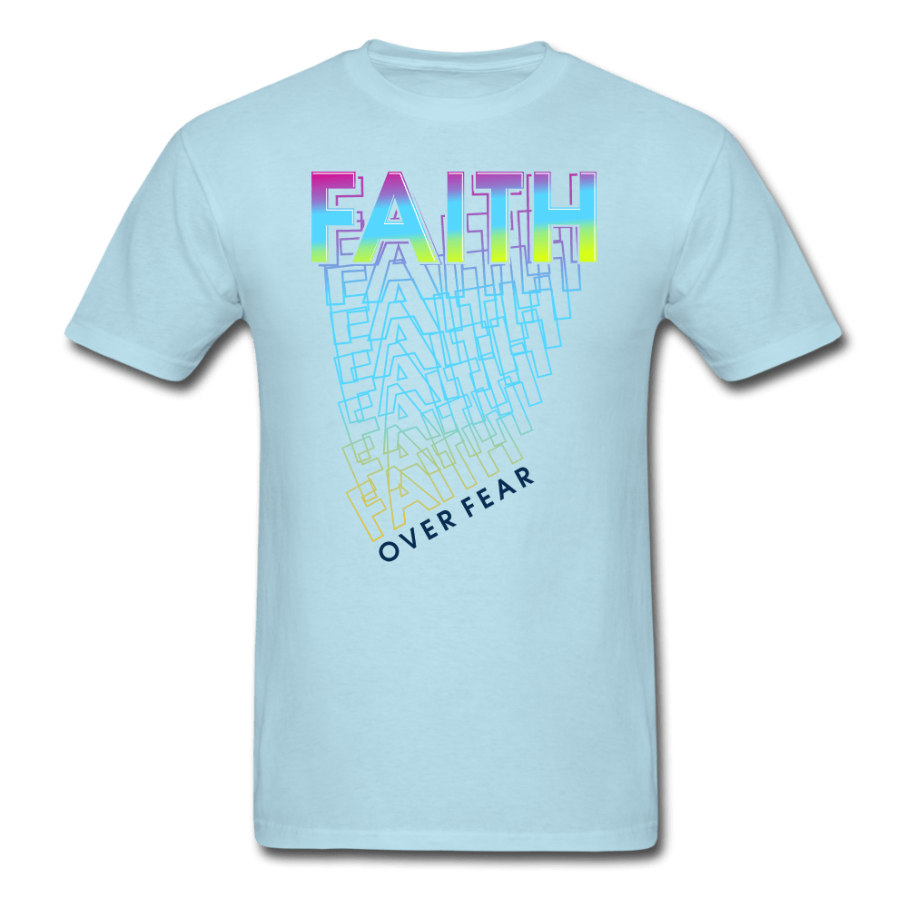 SPOD Unisex Classic T-Shirt | Fruit of the Loom 3930 powder blue / S Faith Over Fear T-Shirt