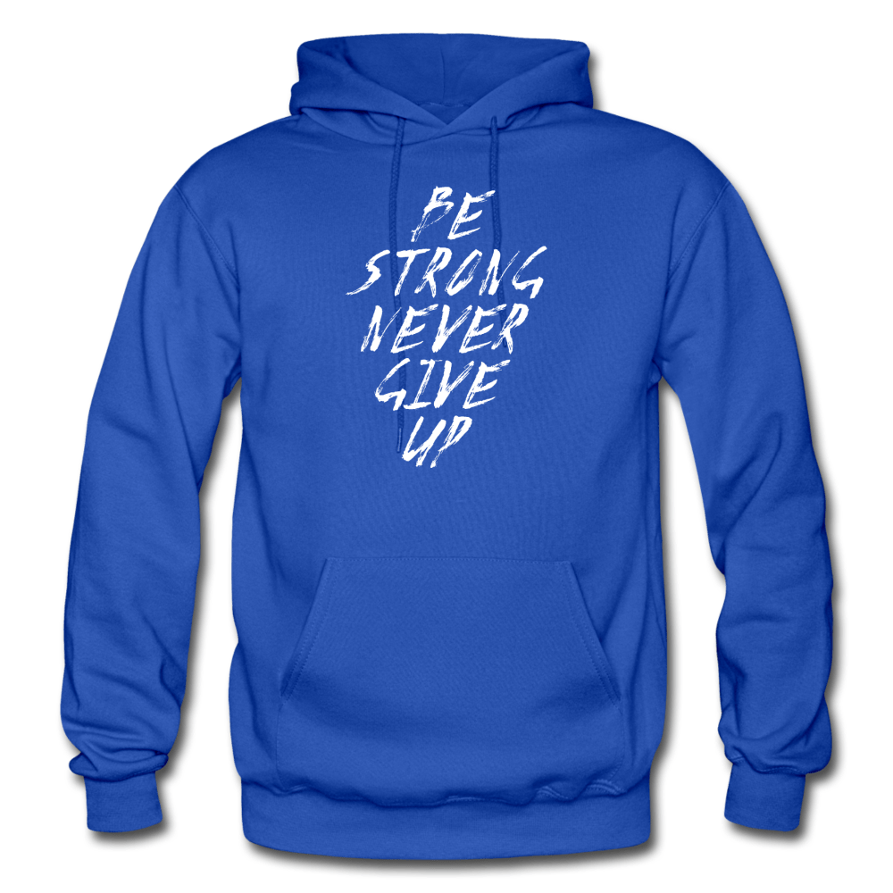 SPOD royal blue / S Be Strong Never Give Up Hoodie