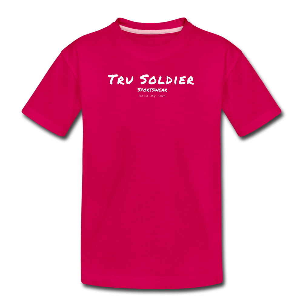 SPOD Toddler Premium T-Shirt | Spreadshirt 814 dark pink / Youth 2T Toddler Hold My Own T-Shirt