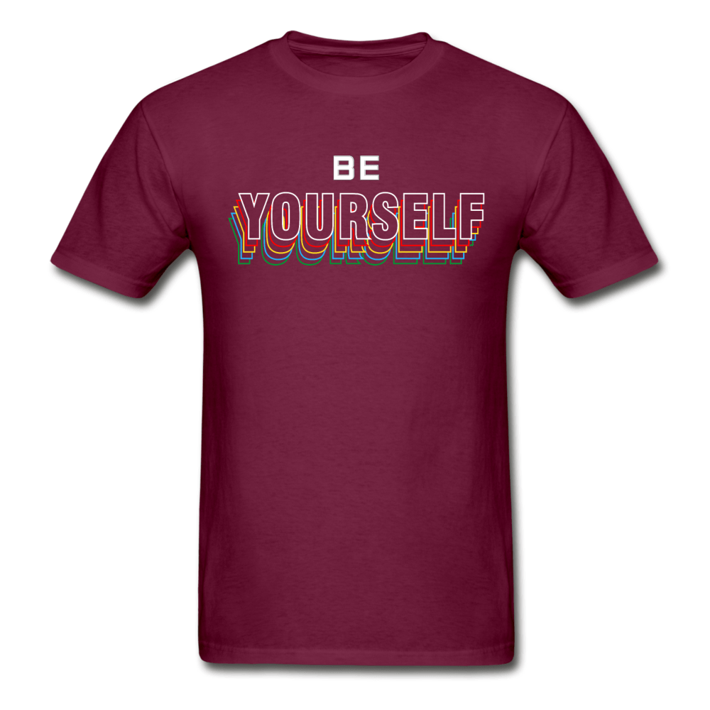 SPOD Ultra Cotton Adult T-Shirt | Gildan G2000 burgundy / S Be Yourself T-Shirt