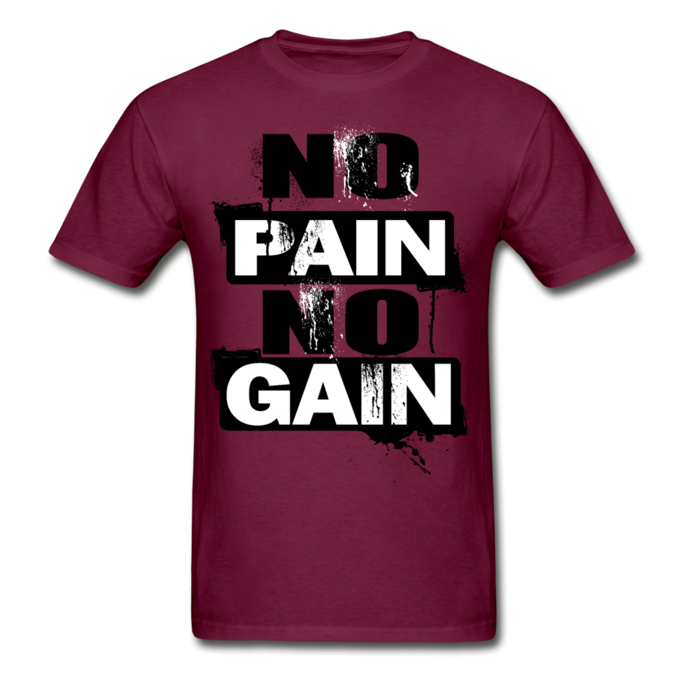 SPOD Ultra Cotton Adult T-Shirt | Gildan G2000 burgundy / S No Pain No Gain T-Shirt