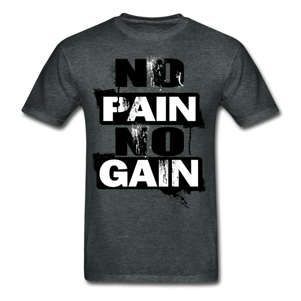 SPOD Ultra Cotton Adult T-Shirt | Gildan G2000 deep heather / S No Pain No Gain T-Shirt