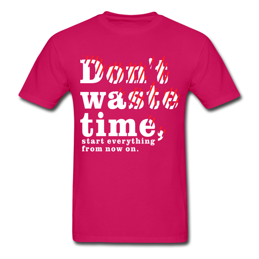 SPOD Ultra Cotton Adult T-Shirt | Gildan G2000 fuchsia / S Don't Waste Time T-Shirt