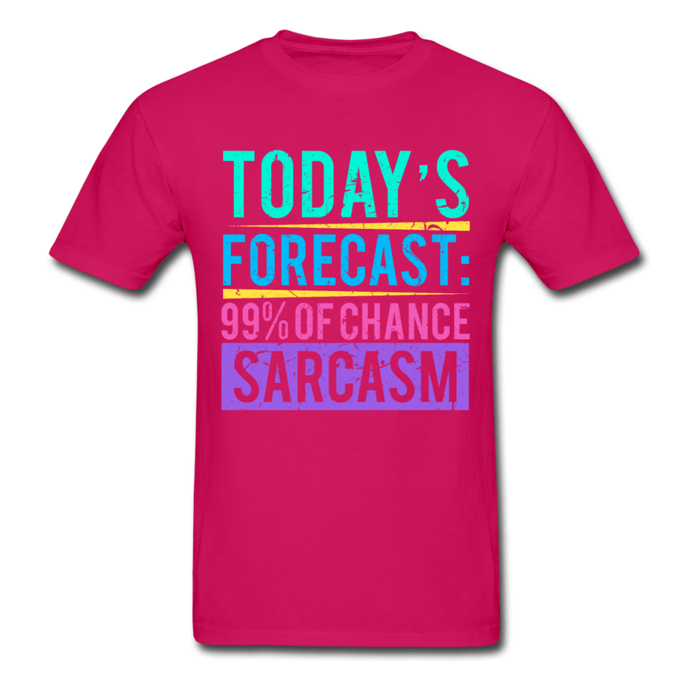 SPOD Ultra Cotton Adult T-Shirt | Gildan G2000 fuchsia / S Today's Forecast T-Shirt