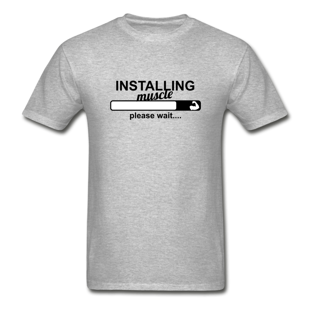 SPOD Ultra Cotton Adult T-Shirt | Gildan G2000 heather gray / S Installing Muscle T-Shirt