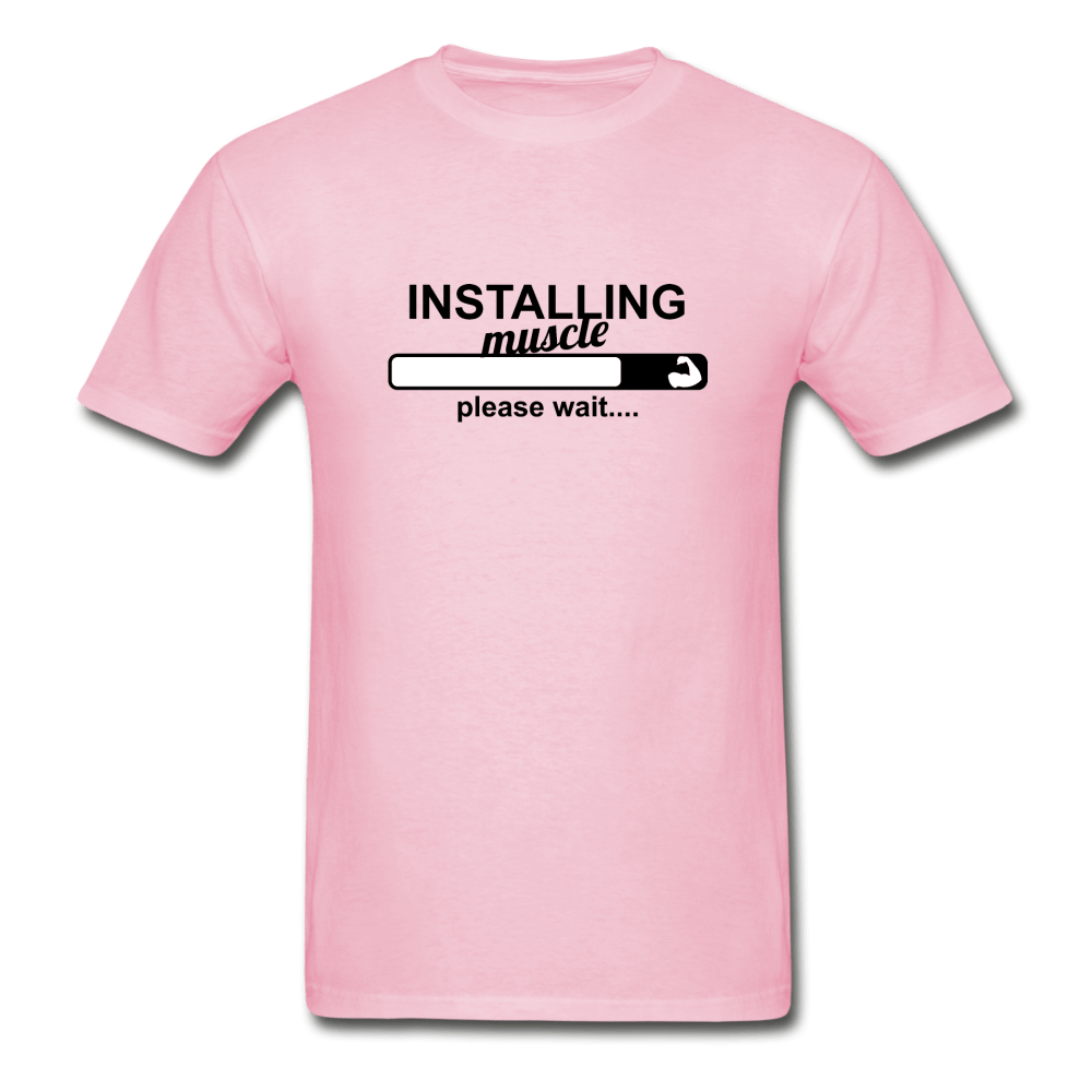 SPOD Ultra Cotton Adult T-Shirt | Gildan G2000 light pink / S Installing Muscle T-Shirt