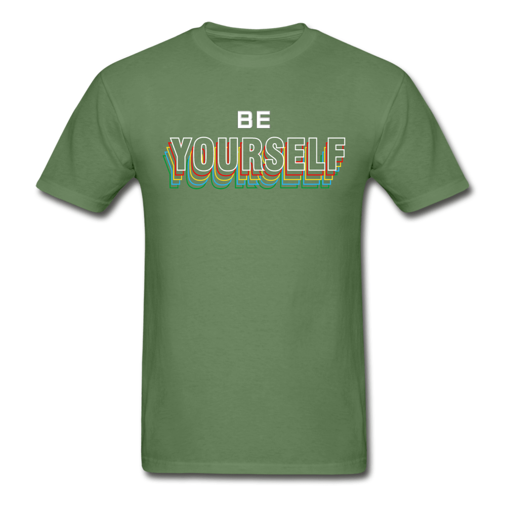 SPOD Ultra Cotton Adult T-Shirt | Gildan G2000 military green / S Be Yourself T-Shirt