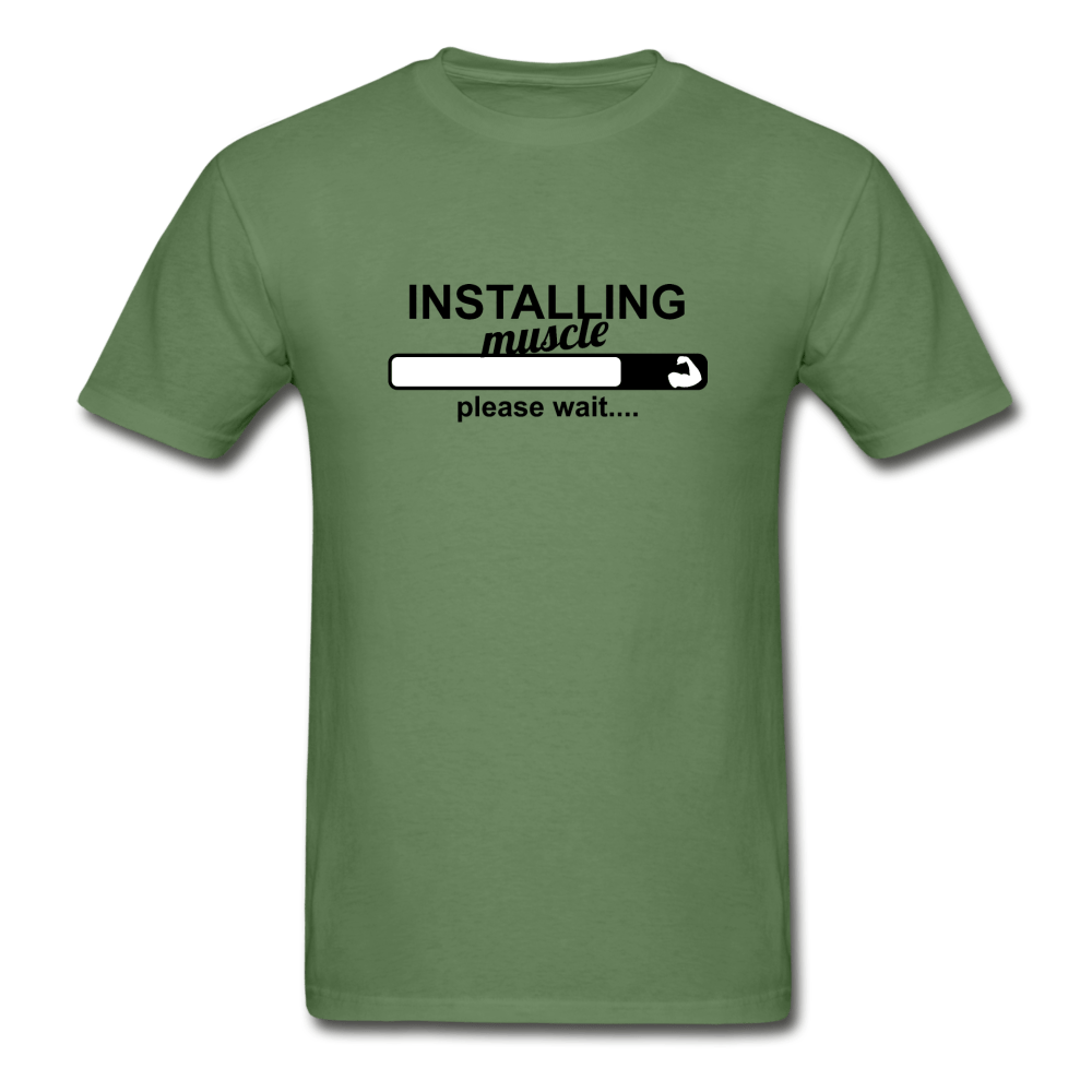 SPOD Ultra Cotton Adult T-Shirt | Gildan G2000 military green / S Installing Muscle T-Shirt