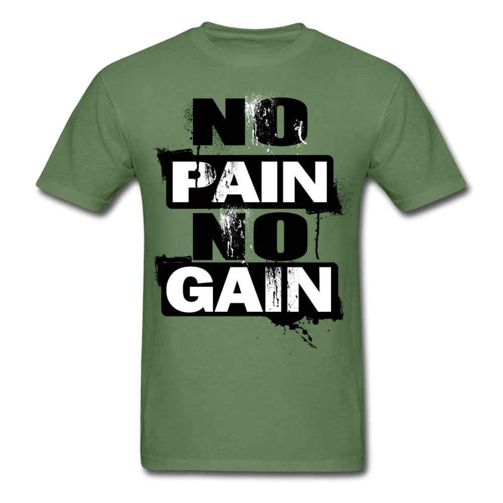 SPOD Ultra Cotton Adult T-Shirt | Gildan G2000 military green / S No Pain No Gain T-Shirt