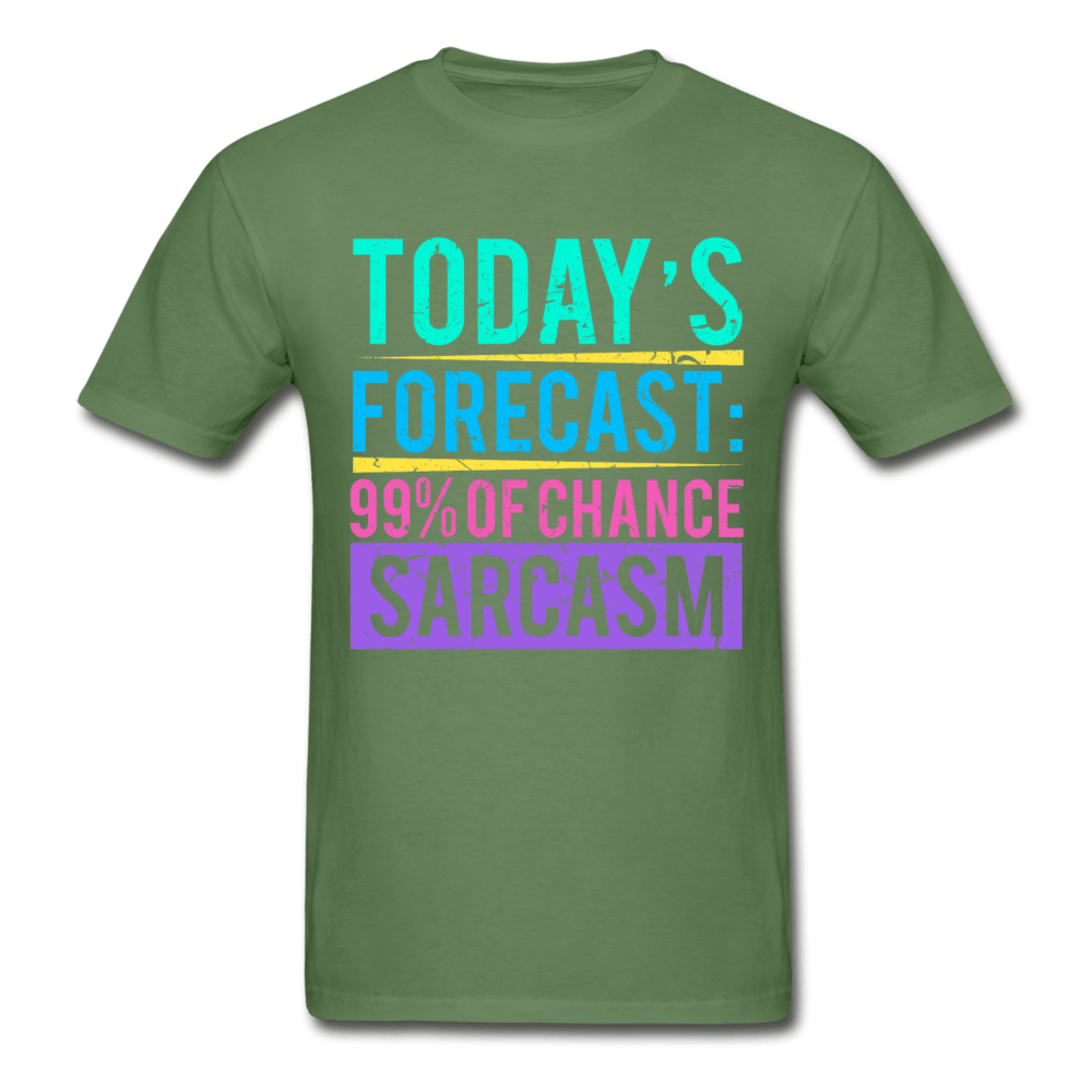 SPOD Ultra Cotton Adult T-Shirt | Gildan G2000 military green / S Today's Forecast T-Shirt