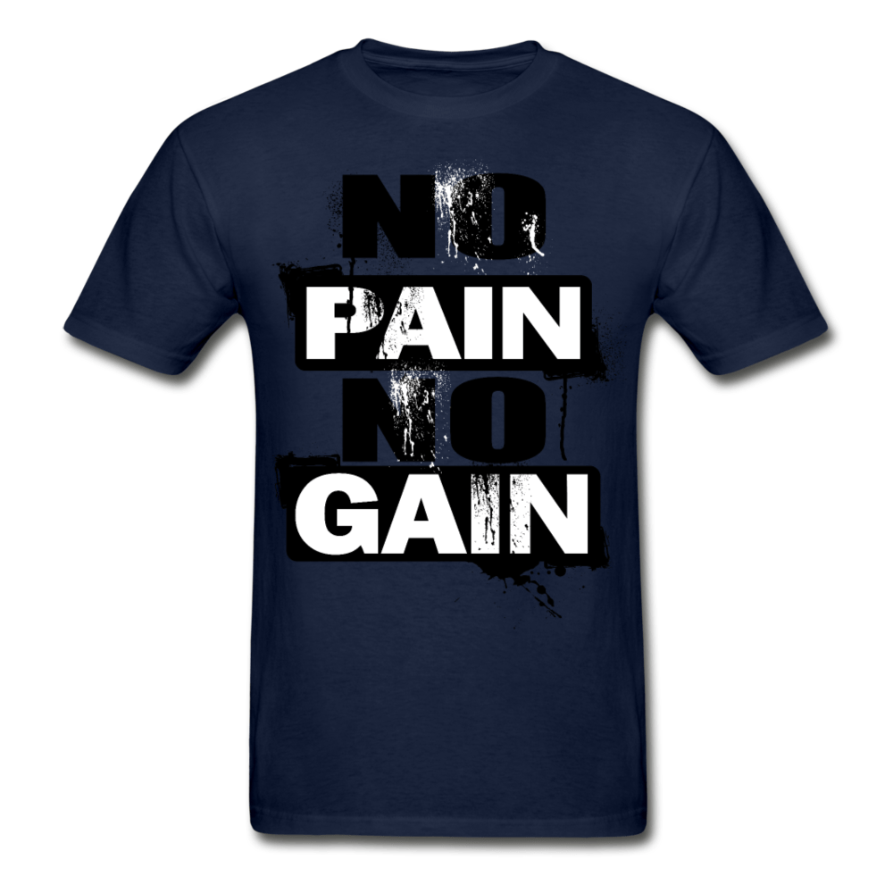 SPOD Ultra Cotton Adult T-Shirt | Gildan G2000 navy / S No Pain No Gain T-Shirt