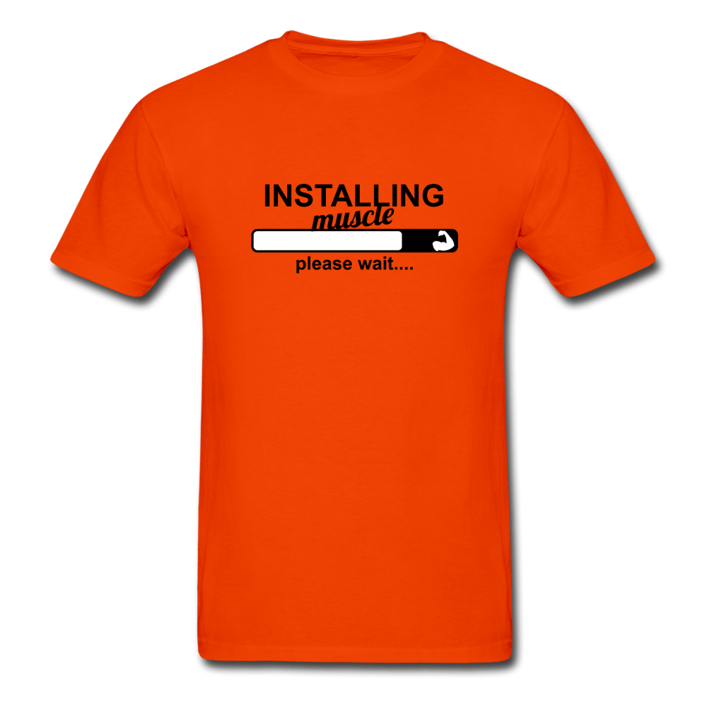 SPOD Ultra Cotton Adult T-Shirt | Gildan G2000 orange / S Installing Muscle T-Shirt