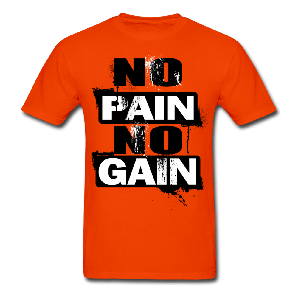 SPOD Ultra Cotton Adult T-Shirt | Gildan G2000 orange / S No Pain No Gain T-Shirt