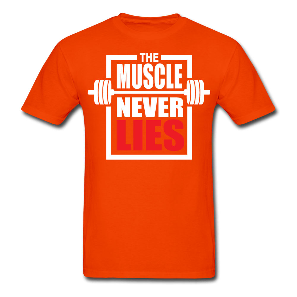SPOD Ultra Cotton Adult T-Shirt | Gildan G2000 orange / S The Muscle Never Lies T-Shirt