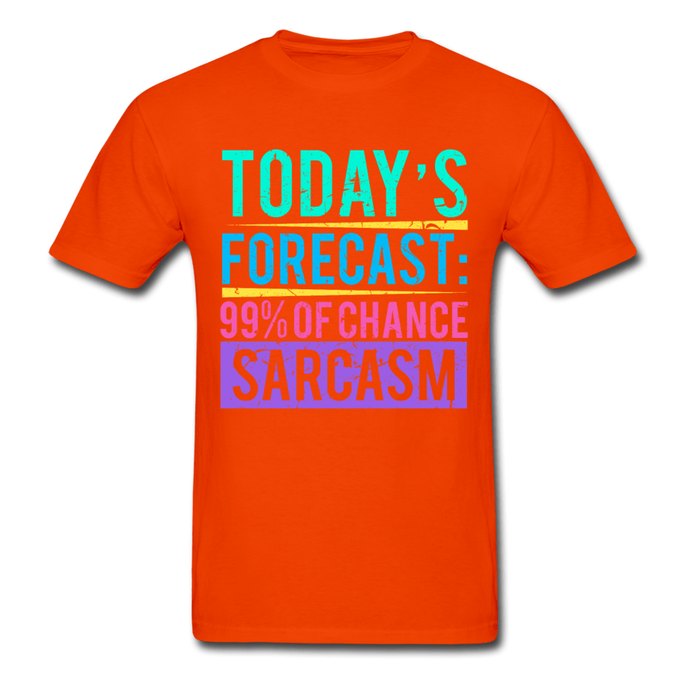SPOD Ultra Cotton Adult T-Shirt | Gildan G2000 orange / S Today's Forecast T-Shirt