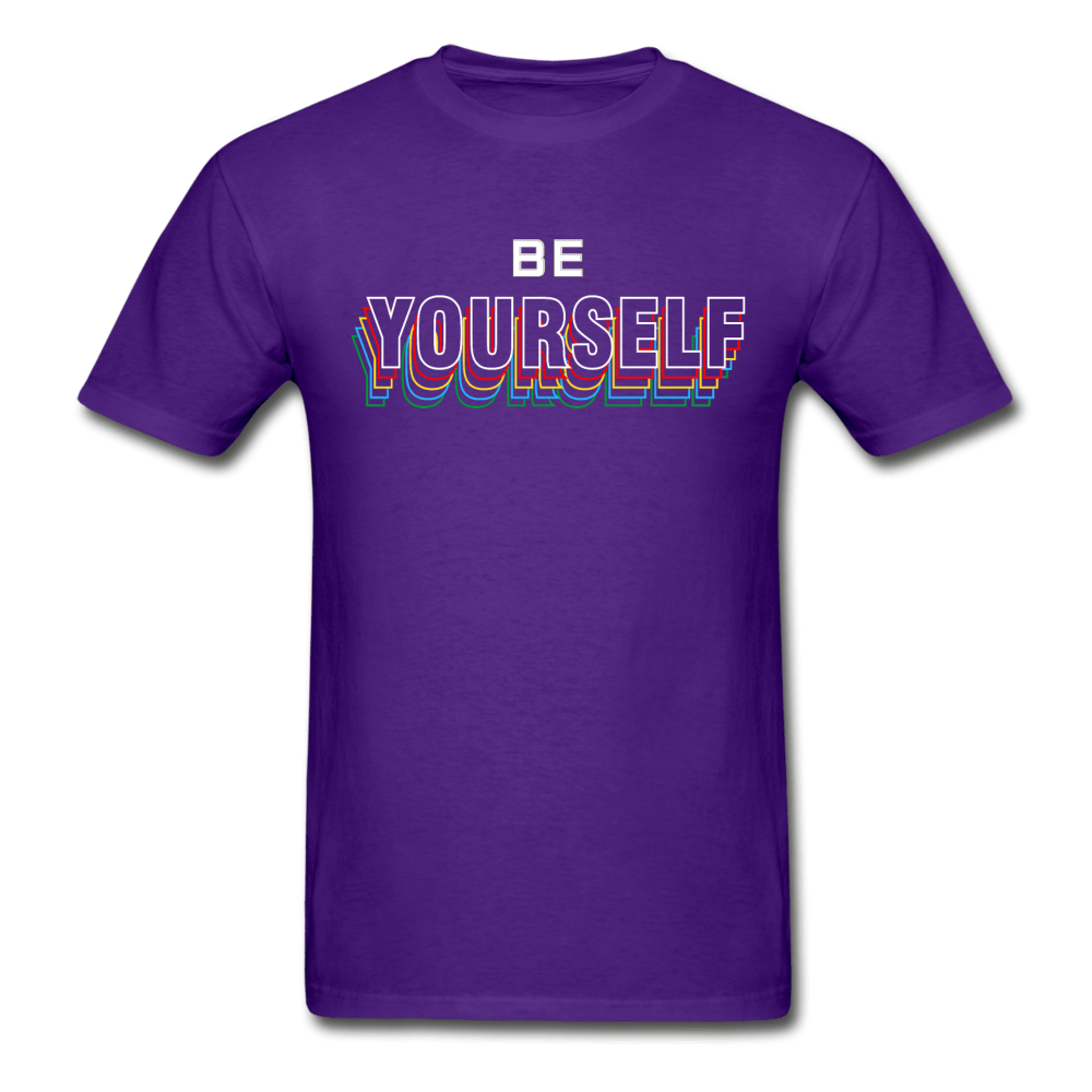 SPOD Ultra Cotton Adult T-Shirt | Gildan G2000 purple / S Be Yourself T-Shirt