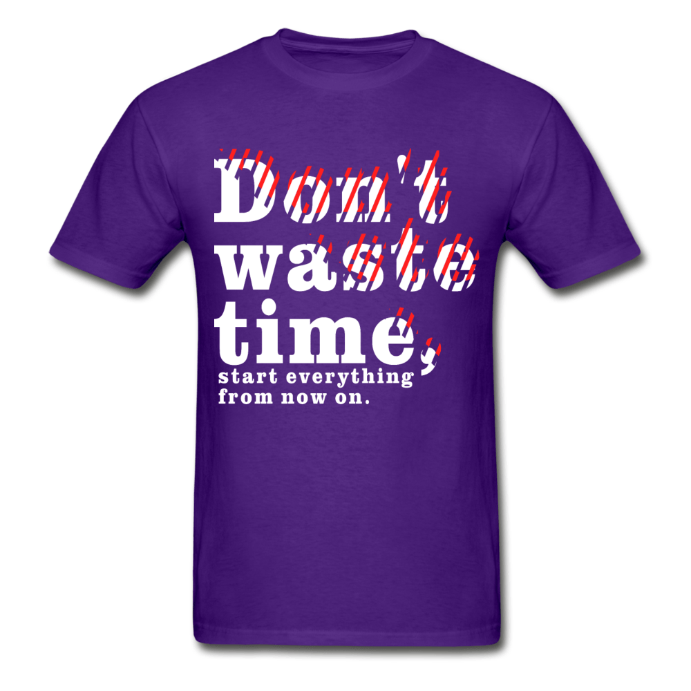 SPOD Ultra Cotton Adult T-Shirt | Gildan G2000 purple / S Don't Waste Time T-Shirt