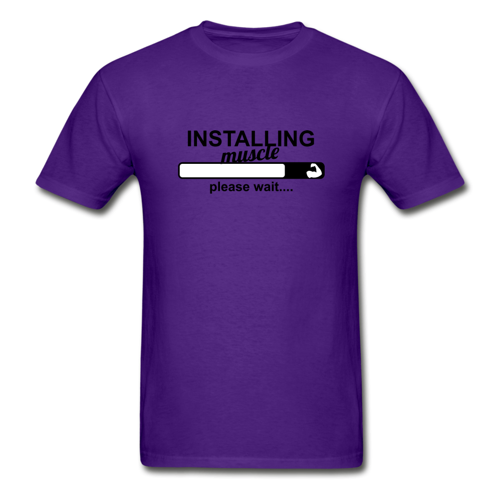 SPOD Ultra Cotton Adult T-Shirt | Gildan G2000 purple / S Installing Muscle T-Shirt