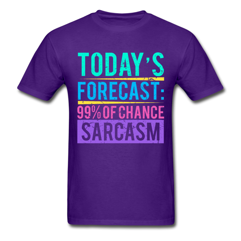 SPOD Ultra Cotton Adult T-Shirt | Gildan G2000 purple / S Today's Forecast T-Shirt