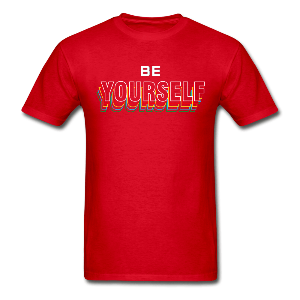 SPOD Ultra Cotton Adult T-Shirt | Gildan G2000 red / S Be Yourself T-Shirt