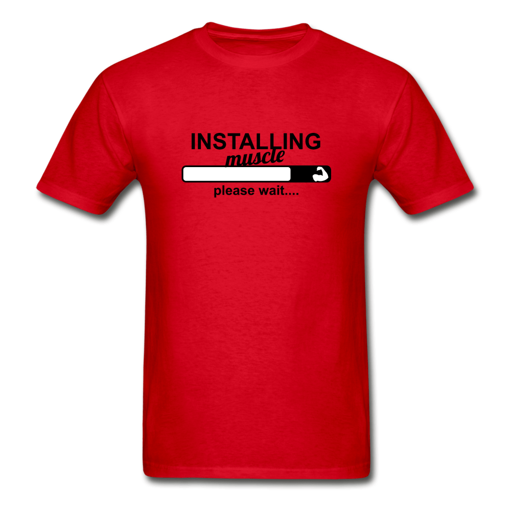 SPOD Ultra Cotton Adult T-Shirt | Gildan G2000 red / S Installing Muscle T-Shirt