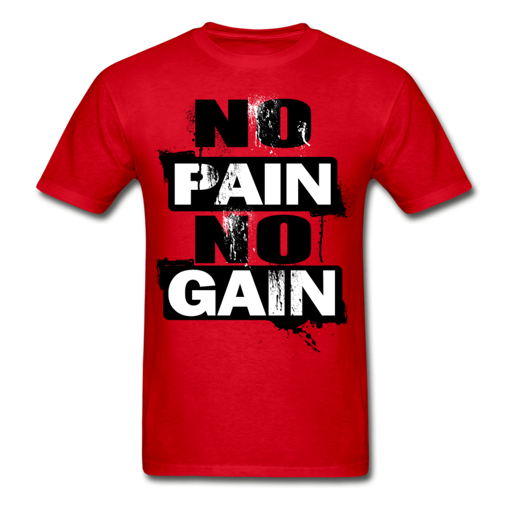 SPOD Ultra Cotton Adult T-Shirt | Gildan G2000 red / S No Pain No Gain T-Shirt