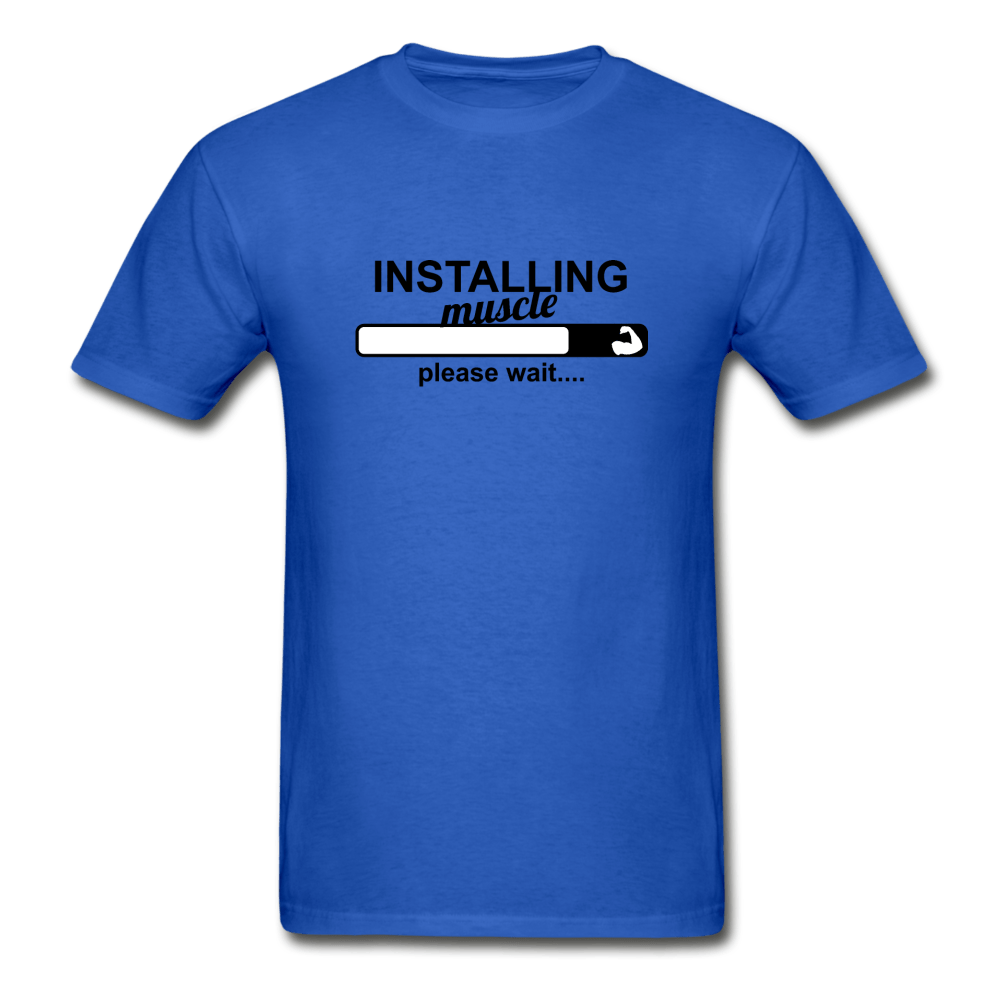 SPOD Ultra Cotton Adult T-Shirt | Gildan G2000 royal blue / S Installing Muscle T-Shirt