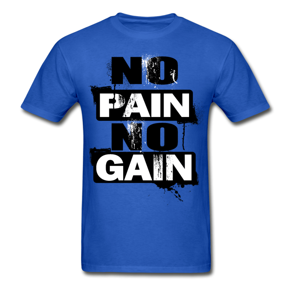 SPOD Ultra Cotton Adult T-Shirt | Gildan G2000 royal blue / S No Pain No Gain T-Shirt