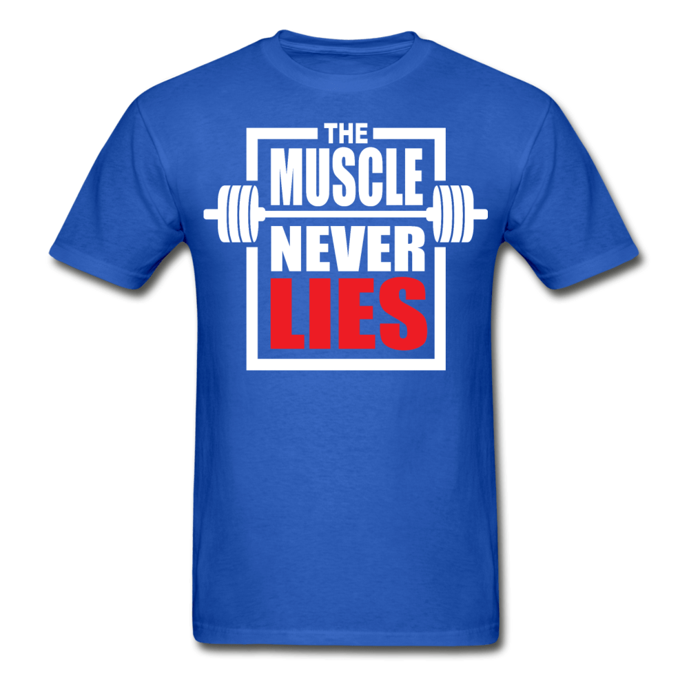 SPOD Ultra Cotton Adult T-Shirt | Gildan G2000 royal blue / S The Muscle Never Lies T-Shirt
