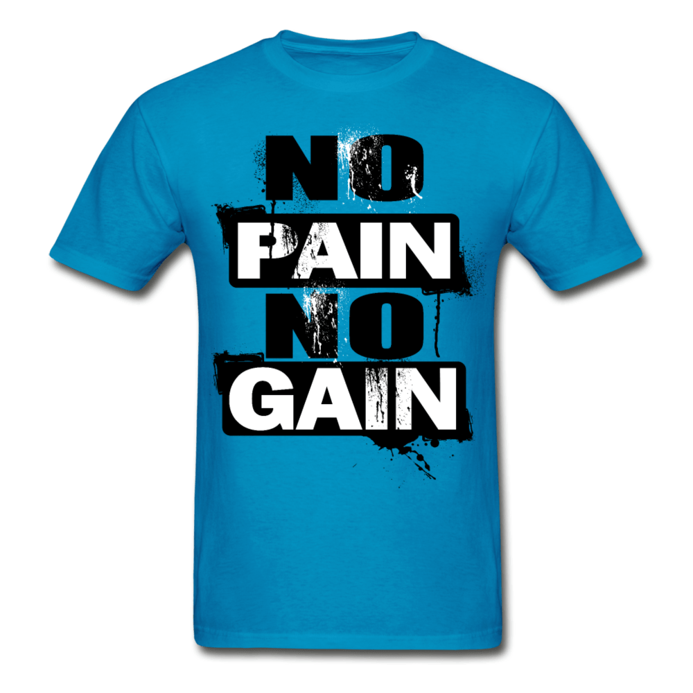 SPOD Ultra Cotton Adult T-Shirt | Gildan G2000 turquoise / S No Pain No Gain T-Shirt