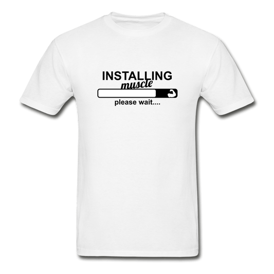 SPOD Ultra Cotton Adult T-Shirt | Gildan G2000 white / S Installing Muscle T-Shirt