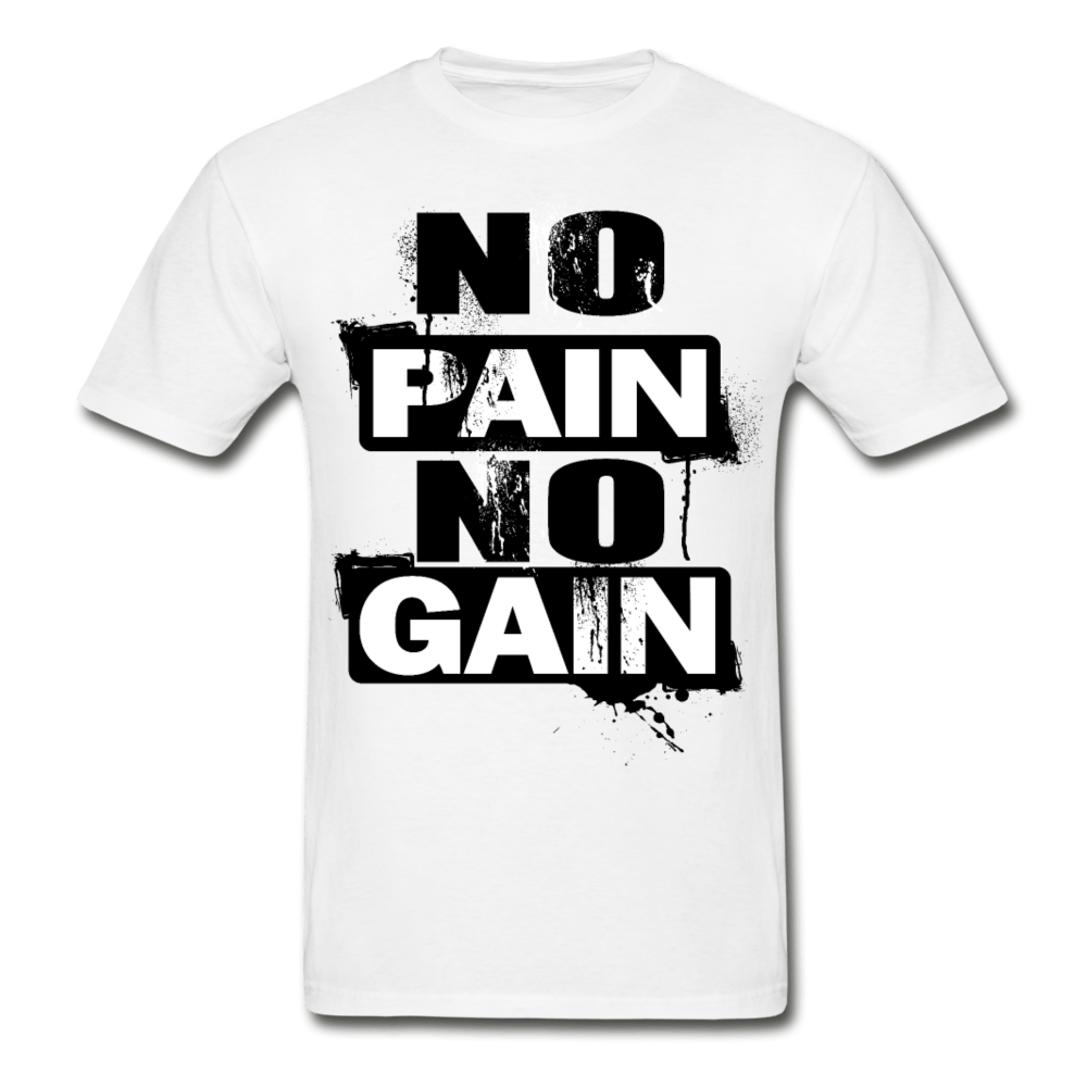 SPOD Ultra Cotton Adult T-Shirt | Gildan G2000 white / S No Pain No Gain T-Shirt
