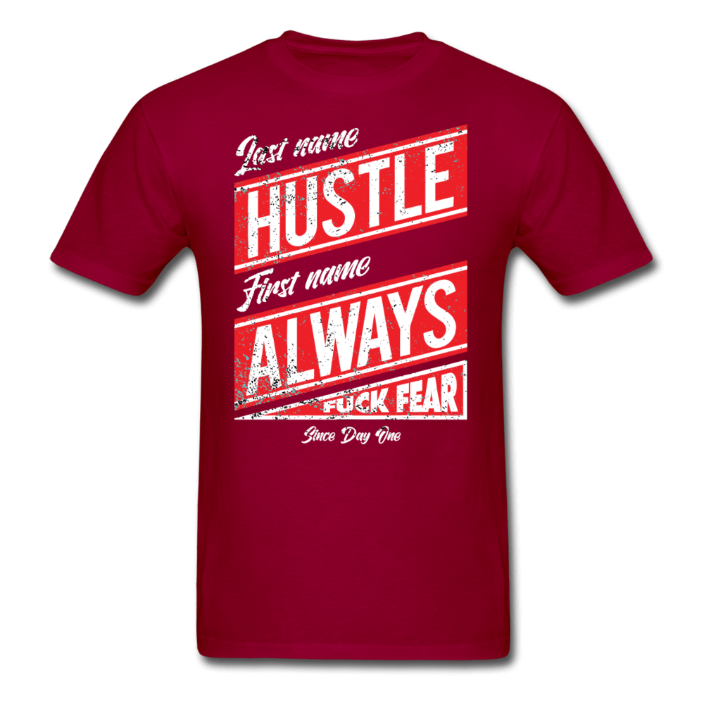 SPOD Unisex Classic T-Shirt | Fruit of the Loom 3930 dark red / S Hustle Always T-Shirt