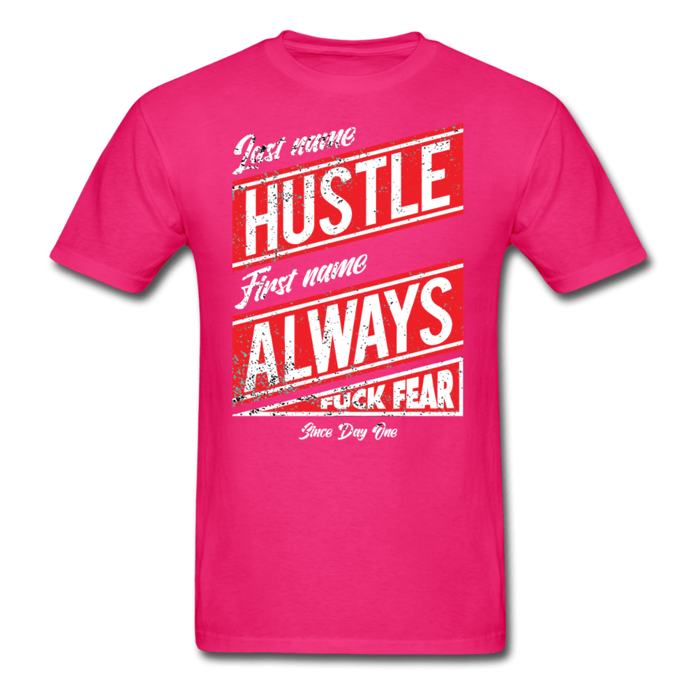 SPOD Unisex Classic T-Shirt | Fruit of the Loom 3930 fuchsia / S Hustle Always T-Shirt