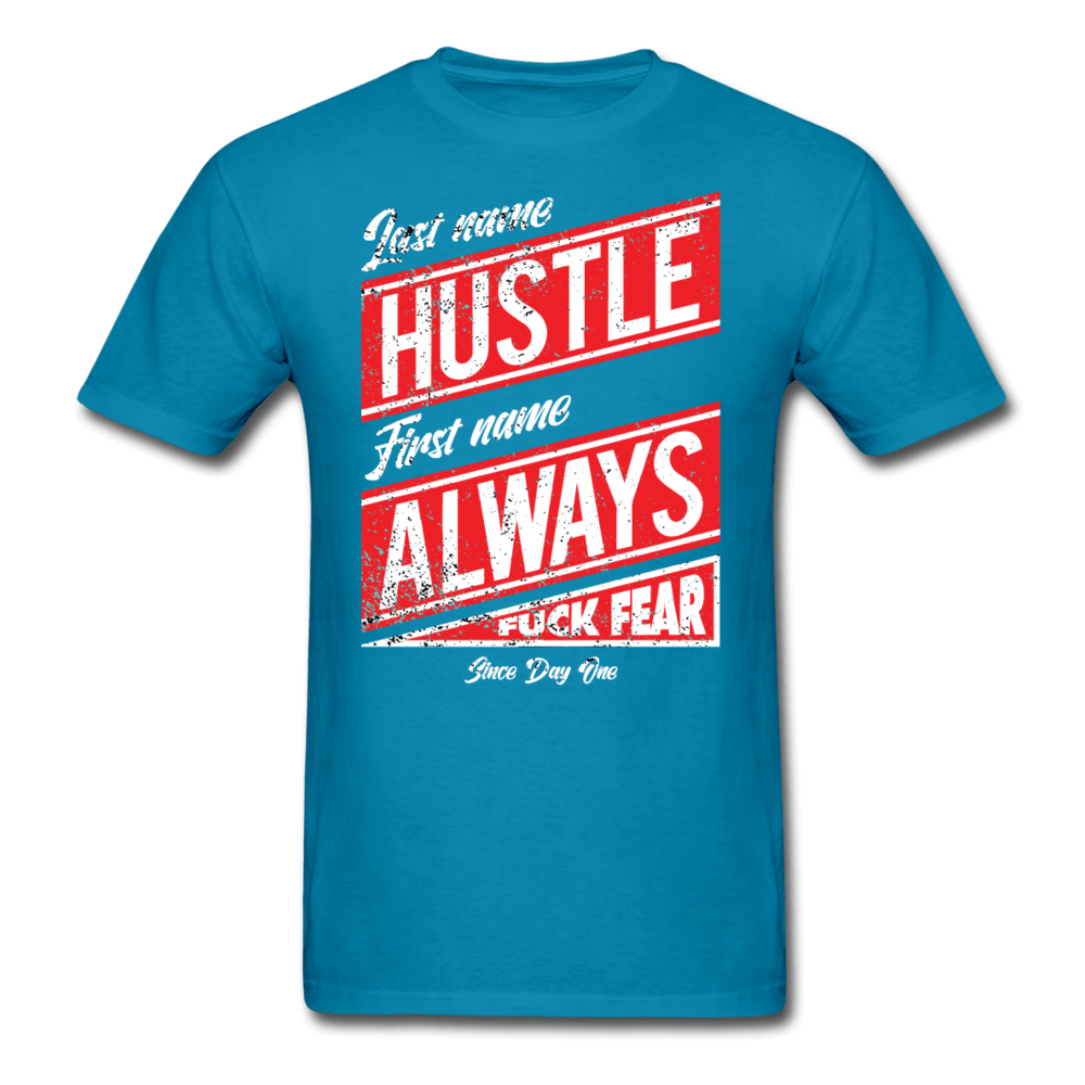 SPOD Unisex Classic T-Shirt | Fruit of the Loom 3930 turquoise / S Hustle Always T-Shirt