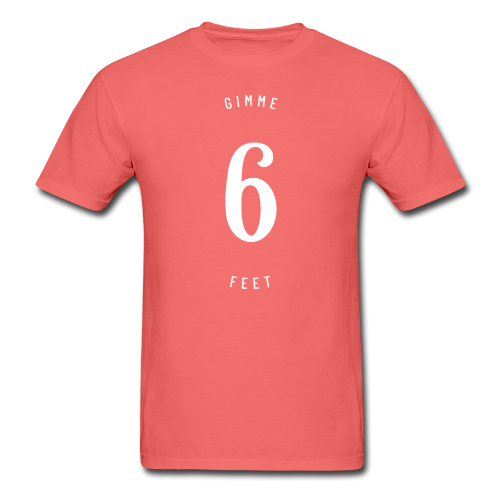 SPOD Unisex ComfortWash Garment Dyed T-Shirt | Hanes GDH100 coral / S Gimme 6 Feet T-Shirt