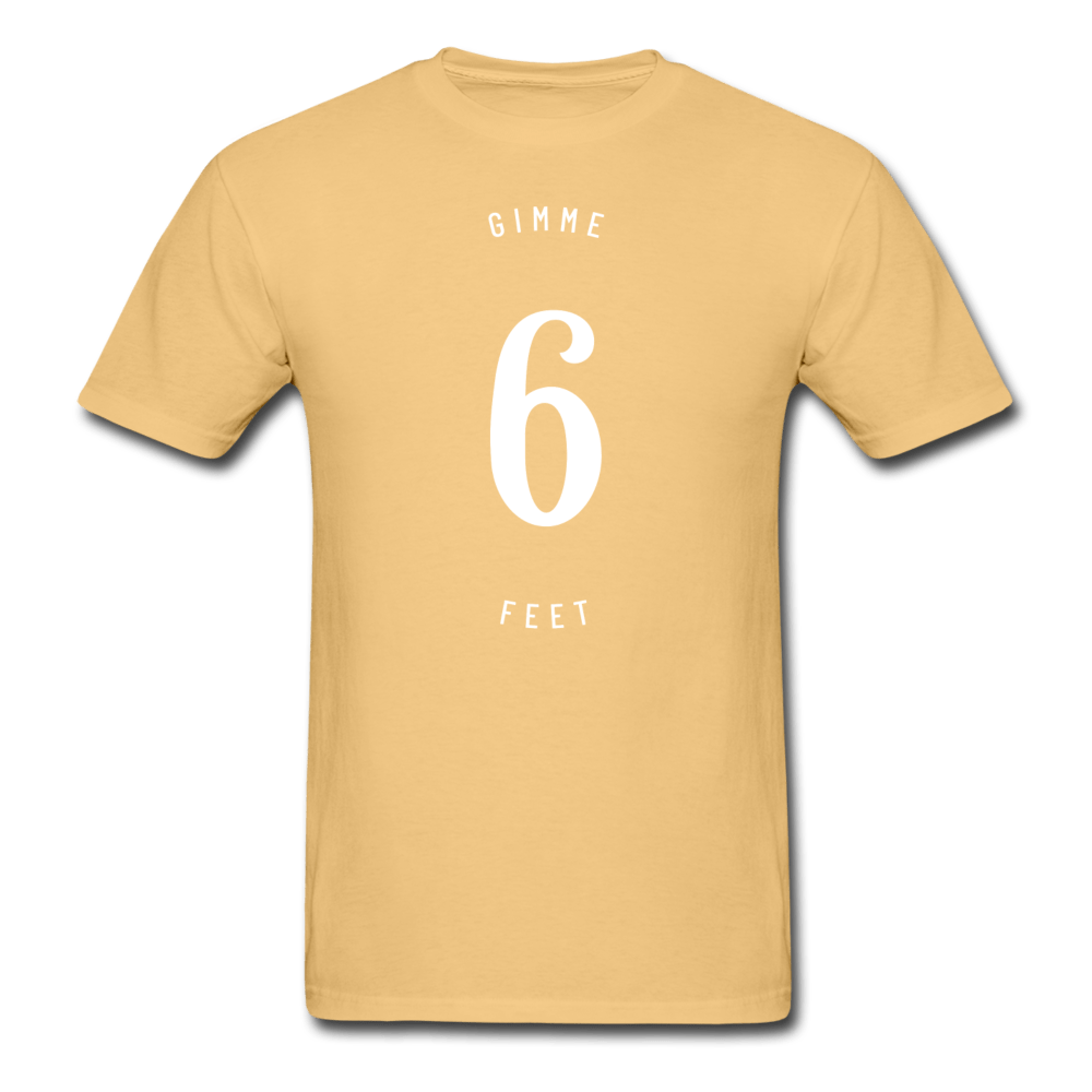 SPOD Unisex ComfortWash Garment Dyed T-Shirt | Hanes GDH100 light yellow / S Gimme 6 Feet T-Shirt