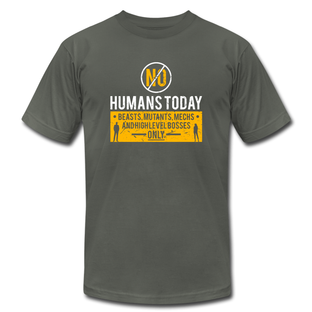 SPOD Unisex Jersey T-Shirt | Bella + Canvas 3001 asphalt / S No Human's Today T-Shirt