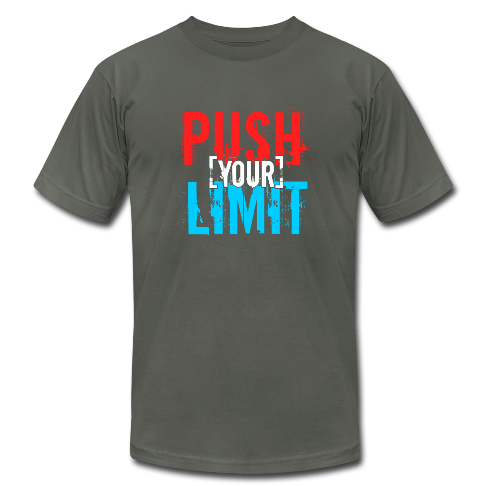 SPOD Unisex Jersey T-Shirt | Bella + Canvas 3001 asphalt / S Push Your Limit T-Shirt